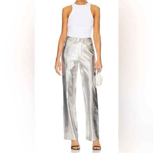 WeWoreWhat Mirror Straight Leg Mirror - Picture 2 of 16